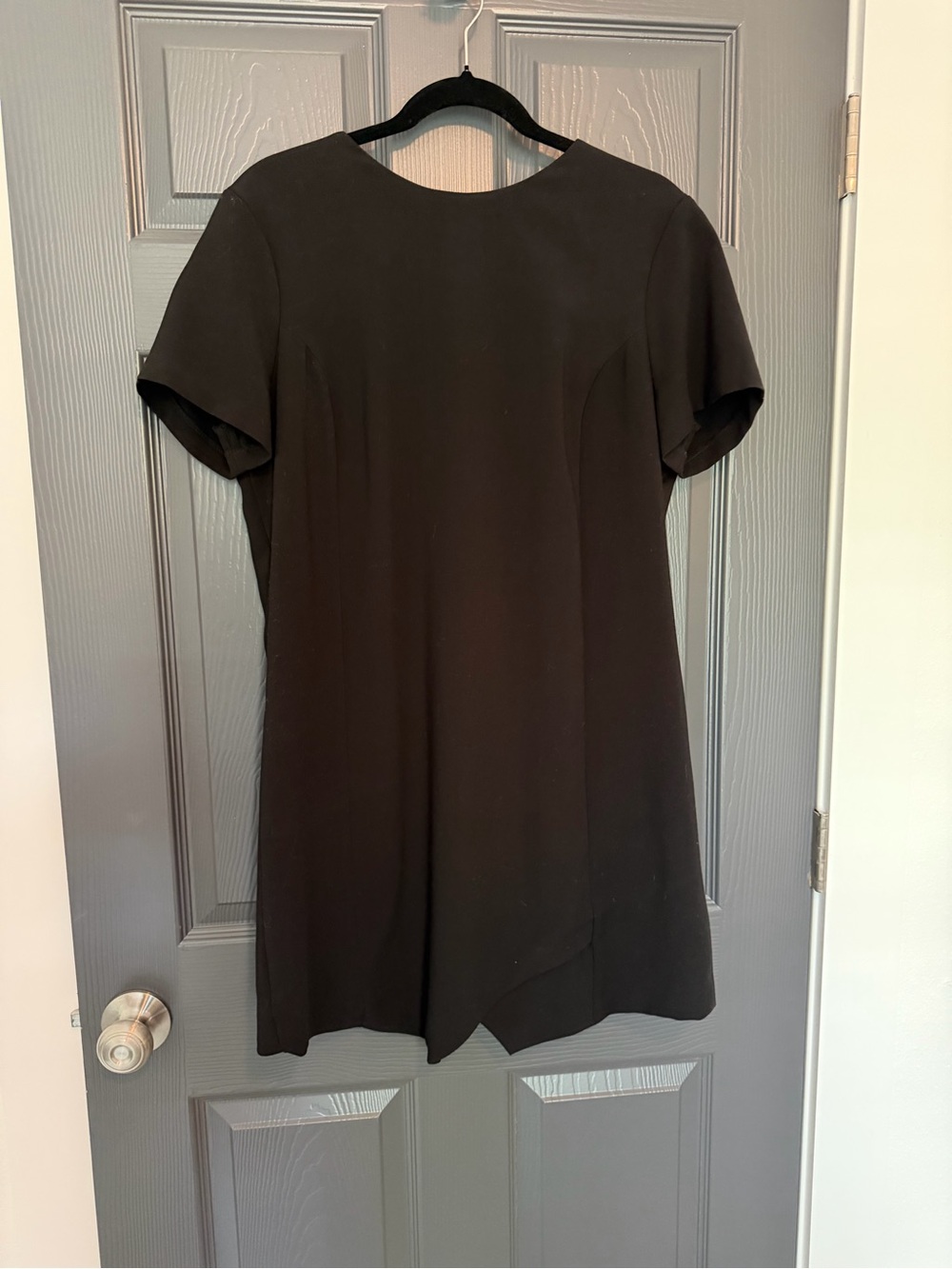 ASOS Black Short Sleeve Shift Dress with Tag